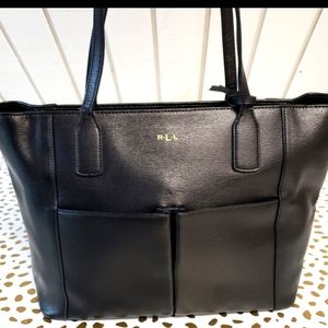 Ralph Lauren Newbury Pocket Shopper Tote
